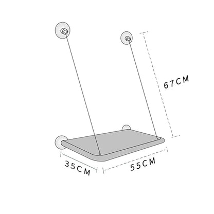 Hanging Cat Hammock Bed – Window Seat & Climbing Nest (20kg Capacity)