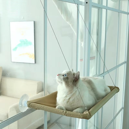 Hanging Cat Hammock Bed – Window Seat & Climbing Nest (20kg Capacity)