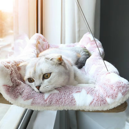 Hanging Cat Hammock Bed – Window Seat & Climbing Nest (20kg Capacity)