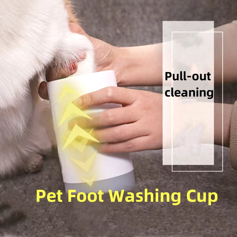 Portable Pet Paw Wash Cup – Soft Silicone Foot Cleaner