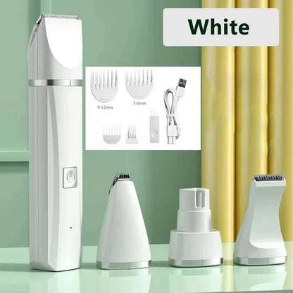 Complete 4-in-1 Electric Grooming Kit – Clippers, Trimmer & Grinder for Pets