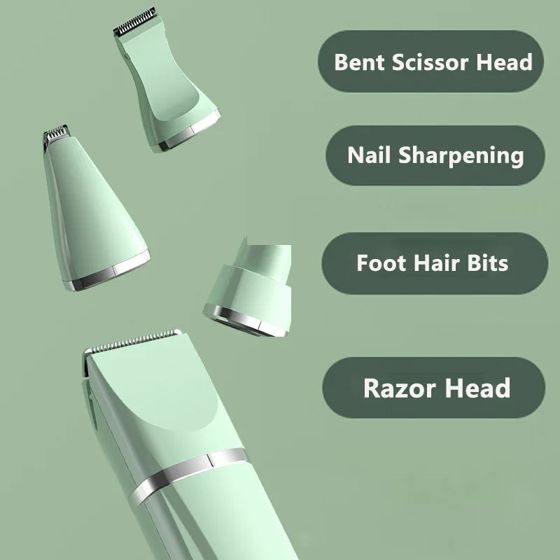 Complete 4-in-1 Electric Grooming Kit – Clippers, Trimmer & Grinder for Pets