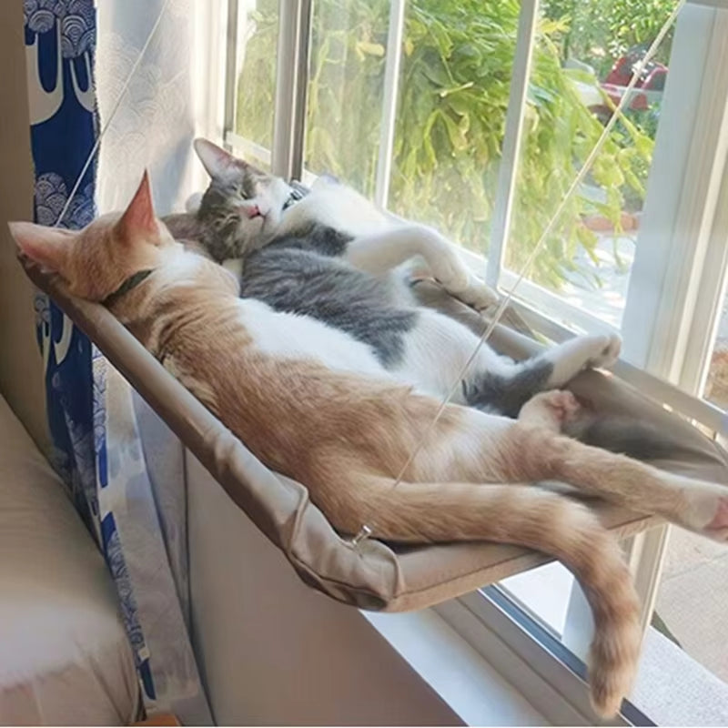 Hanging Cat Hammock Bed – Window Seat & Climbing Nest (20kg Capacity)