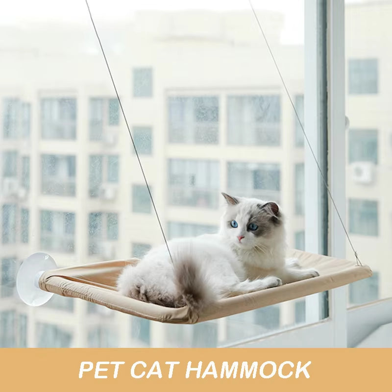 Hanging Cat Hammock Bed – Window Seat & Climbing Nest (20kg Capacity)